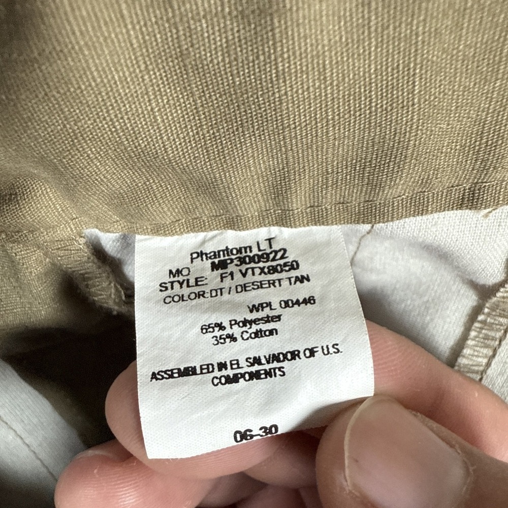 Vertx Tactical Rip Stop Phantom LT Pant Desert Tan Women's Size 06/30 - Picture 5 of 9